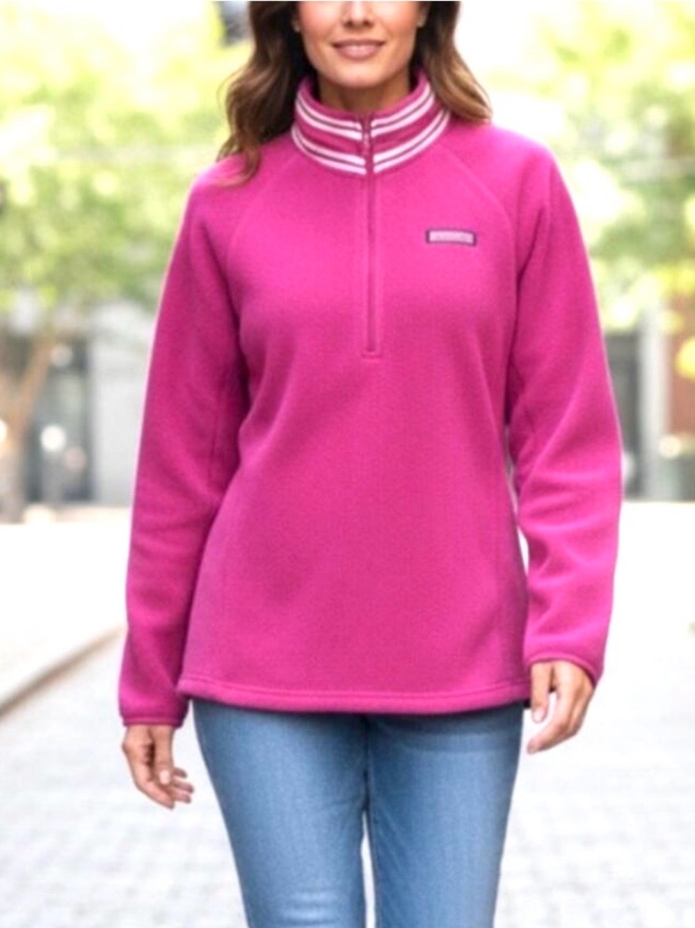 ❗️Vineyard Vines Hot Pink Fleece Pullover MSRP $148!